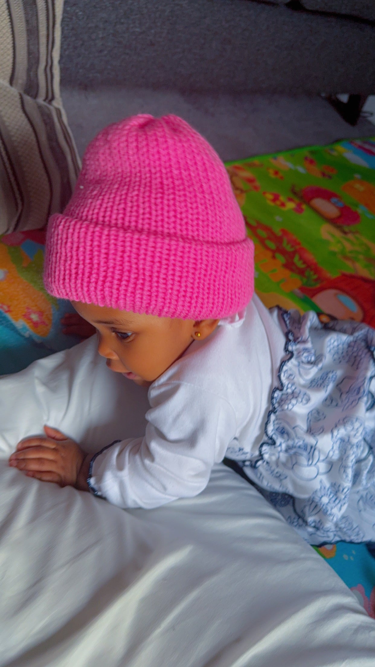 Baby Pink Knitted hat