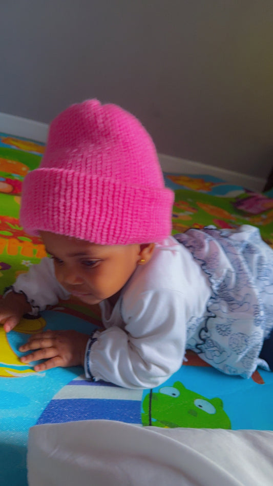 Baby Pink Knitted hat